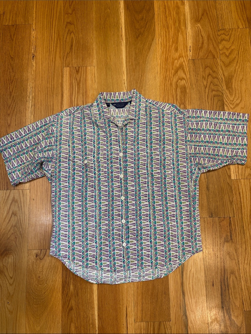 Women’s Vintage Columbia Shirt, Size Medium